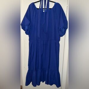 Talbots Vibrant Blue Dress 3X